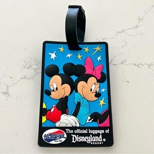 Disneyland Resort American Tourister Luggage Tag Disney Mickey Minnie Mouse